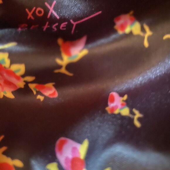 Betsy Johnson Rainbow Sprinkles Half Round Cosmetic Bag Coquette Feminine Ruffle - Picture 7 of 11